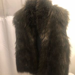 Faux fur vest